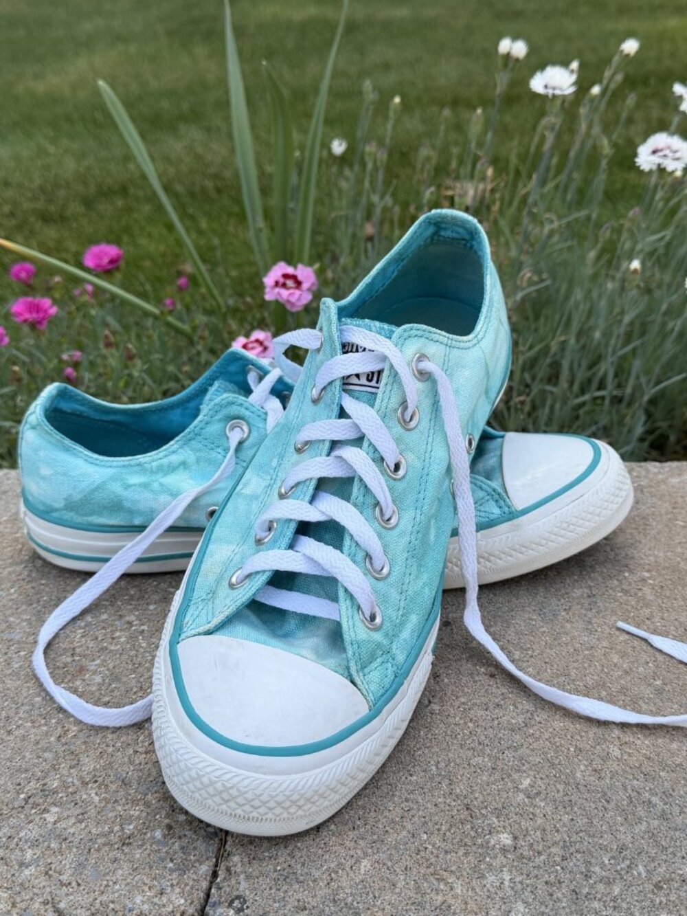 Converse Chuck Taylor All-Stars - Turquoise Tie-Dye - Low - size 10 women/8 men - Picture 8 of 8